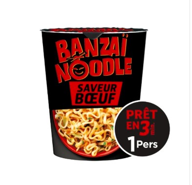 Nouilles instantanées au Bœuf